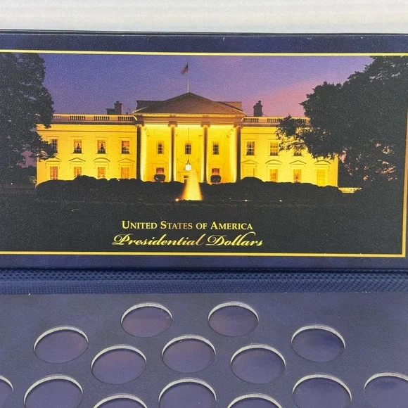 Presidential Dollar Coin Collection Display Case folder USA *scuffs - Picture 4 of 8